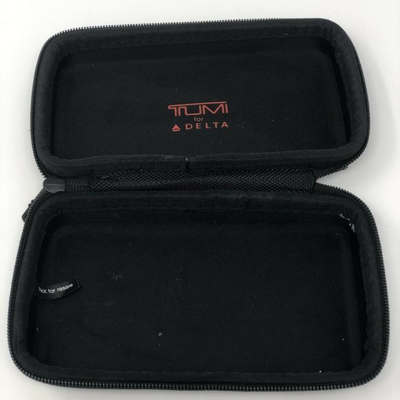 TUMI for Delta Dark Hard Mini Case Zip Toiletries - Picture 3 of 5
